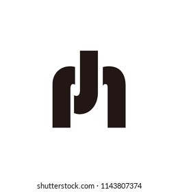 mj letter vector logo