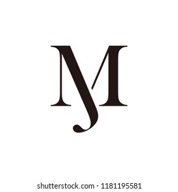mj letter vector logo