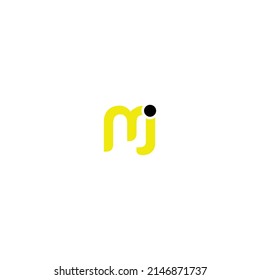 Mj Letter Vector Logo Abstract