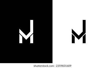mj letter vector logo design