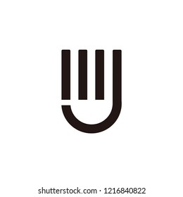 mj letter vector logo. jm letter logo. jw letter logo