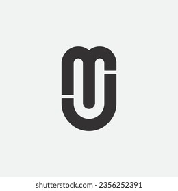 MJ logo design monogram inspiration vector template