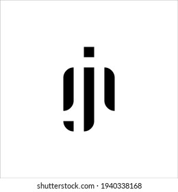 Signo vectorial de diseño de logotipo MJ 
