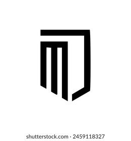 MJ logo. MJ set , M J design. White MJ letter. MJ, M J letter logo design.