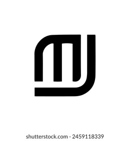 MJ logo. MJ set , M J design. White MJ letter. MJ, M J letter logo design.