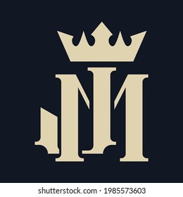 MJ luxury logo design monogram inspiration vector template