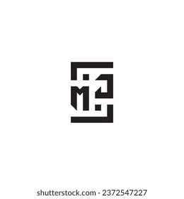 MJ square concept retro logo in high quality professional design that will print well across any print media