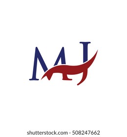 MJ Swoosh Logo Vector