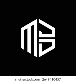 MJD logo MJD icon MJD monogram MJD letter minimalist Circle flat Unique modern abstract logo design.
