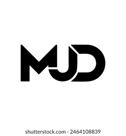MJD logo. MJD set , M J D design. White MJD letter. MJD, M J D letter logo design.
