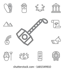 Icono de manual. Iconos de mitología conjunto universal para web y móvil