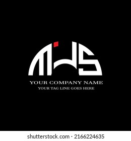 MJS letter logo creative design with vector graphic
