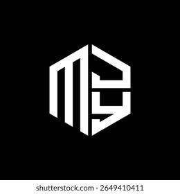 MJY logo MJY icon MJY monogram MJY letter minimalist Circle flat Unique modern abstract logo design.