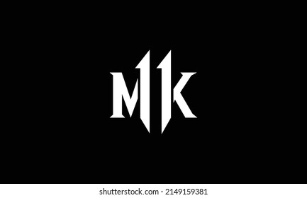 Mk Alphabet Initial Letter Monogram Icon Stock Vector (Royalty Free ...