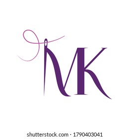 Mk Fashion Logo Design Monogram Initials Stock Vector (royalty Free 