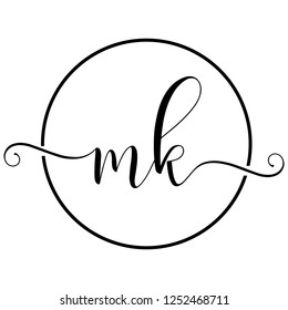Mk Icon Logo Stock Vector (Royalty Free) 1252468711 | Shutterstock
