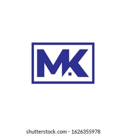 Mk Initial Building Logo House Symbol Stock Vector (Royalty Free ...