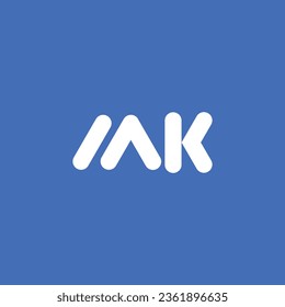 mk initials logo monogram mk letters