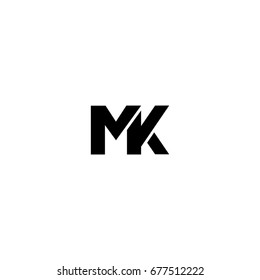 mk letter logo