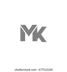 mk letter logo