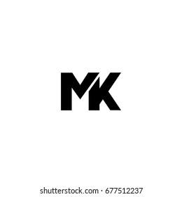 Mk Letter Logo Stock Vector (Royalty Free) 677512237 | Shutterstock