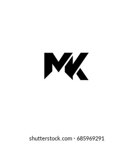 mk letter logo