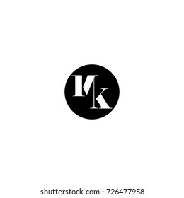 mk letter logo