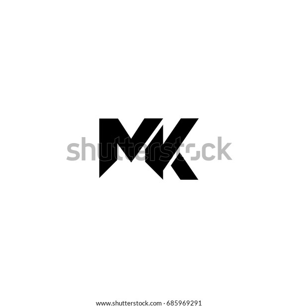 Mk Letter Logo Stock Vector (Royalty Free) 685969291 | Shutterstock