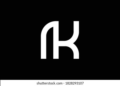 MK letter logo design on luxury background. KM monogram initials letter logo concept. MK icon design. KM elegant and Professional letter icon design on black background. M K KM MK