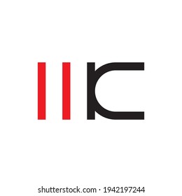MK letter logo design vector