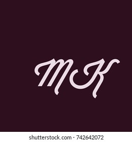 MK Letter Logo, Icon, Vector element design
