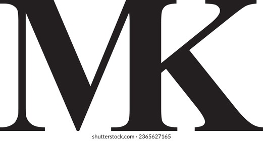 MK-Brief-Logo, modernes Design