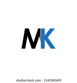 mk letter vector logo