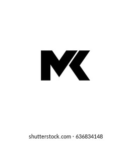 mk letter vector logo