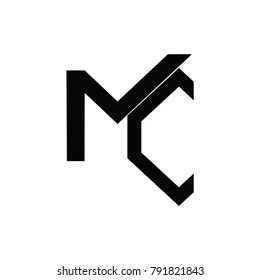mk letter vector logo. mc letter vector logo