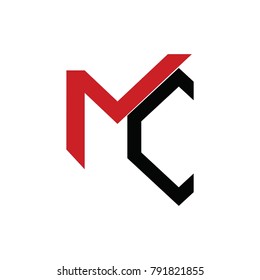 mk letter vector logo. mc letter vector logo