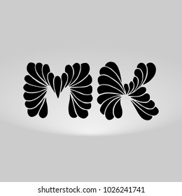 MK Logo, Decorative, Romantic