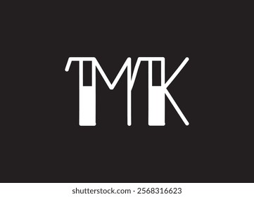 MK Logo Design Template Vector Graphic Branding Element.
