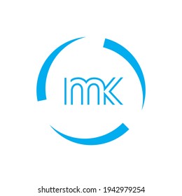 mk logo design vector luxury premium icon