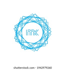 mk logo design vector luxury premium icon