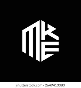 MKE logo MKE icon MKE monogram MKE letter minimalist Circle flat Unique modern abstract logo design.
