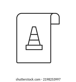 MKV file format document icon. isolated on white background. vector illustration