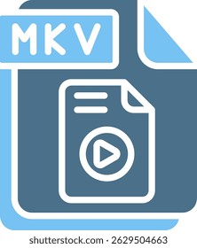 MKV Glyph Two Colour Icon