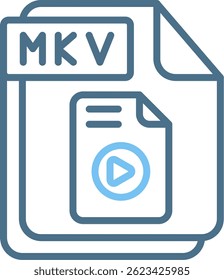 MKV Line Two Colour Icon