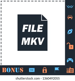 MKV. Perfect icon with bonus simple icons
