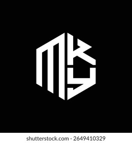 MKY logo MKY icon MKY monogram MKY letter minimalist Circle flat Unique modern abstract logo design.