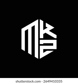MKZ logo MKZ icon MKZ monogram MKZ letter minimalist Circle flat Unique modern abstract logo design.