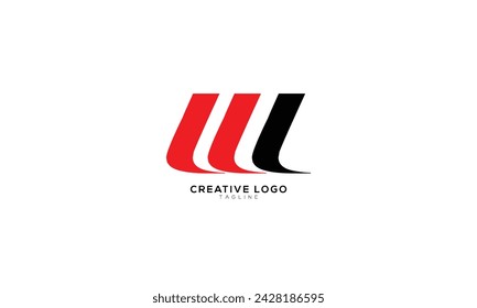 ML Abstract initial monogram letter alphabet logo design