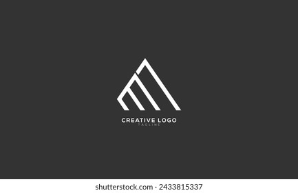 ML Abstract initial monogram letter alphabet logo design