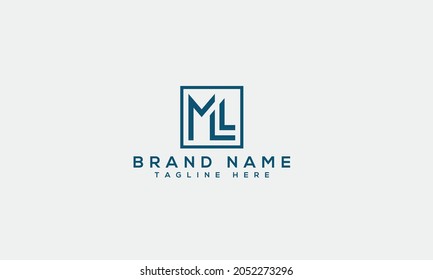 ML creative logo design business simple letter modern icon